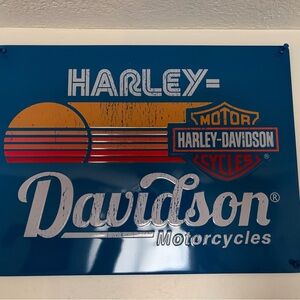Harley-Davidson Retro Sunset Tin Sign
